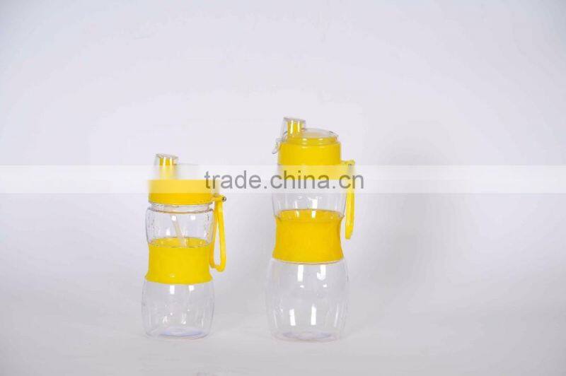 2016 High Quality BPA free Tritan plastic material sport drinking water bottle child water bottle with straw
