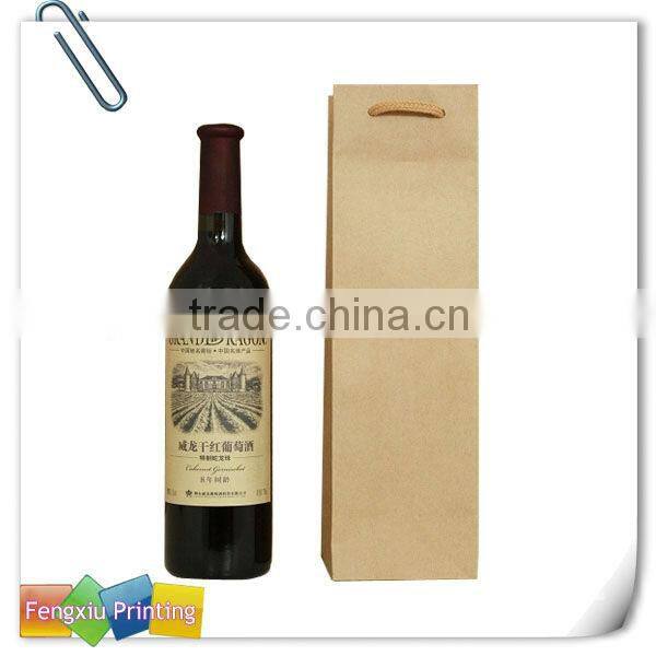 Promotional Paper Wine Bottle Bag