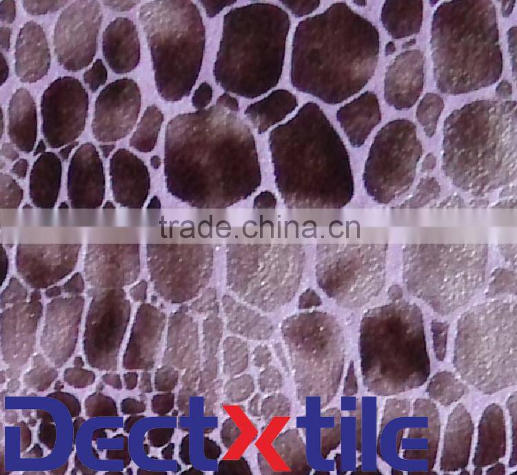 100%Polyester Hot Stamping Flocking Knitted Fabric Wholesale Textile