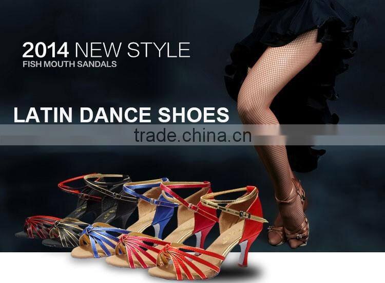 2016 Wholesale ballroom latin dance shoes women high heel salsa dance shoes for sale