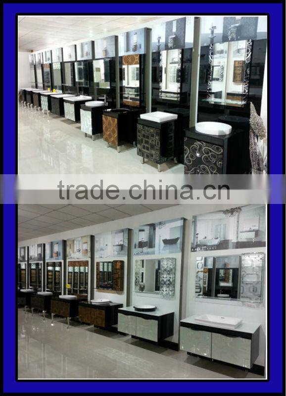 stainless steel bathroom cabinet,bathroom vanity cheapest anaglyph white color pvc bathroom cabinet with mir