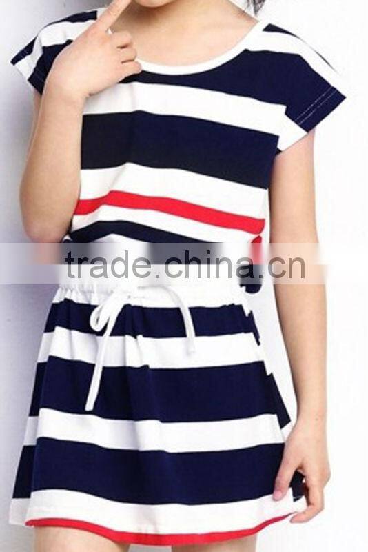 Casual stripe skirt with waistband custom (YCT-C0093)