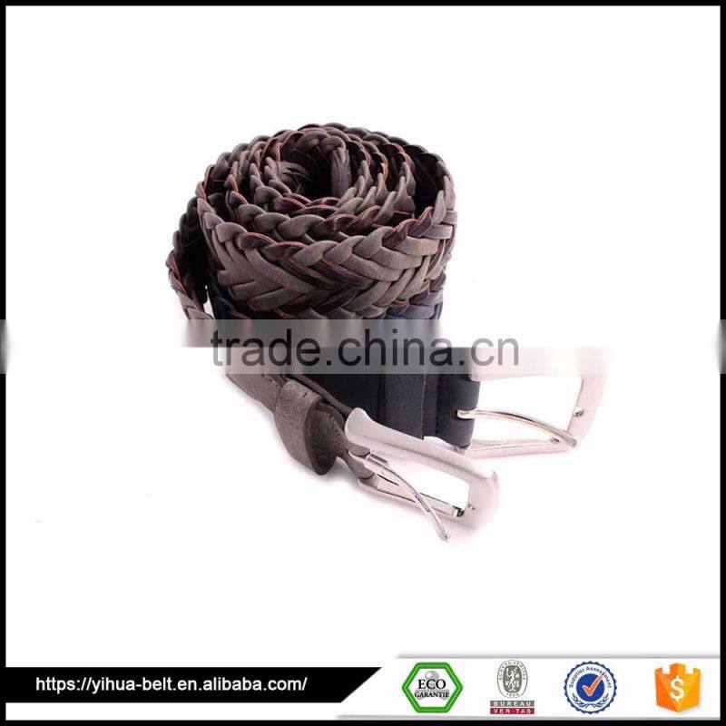 promotional Two colors braided rope belt for men