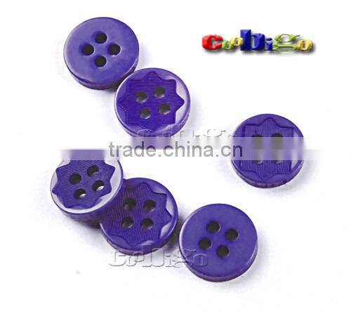 18L(11.5mm) Resin Buttons Laser Figure 4 Holes Sewing Craft For Bag Shoe Garment Toy #FLN015(Mix-s)