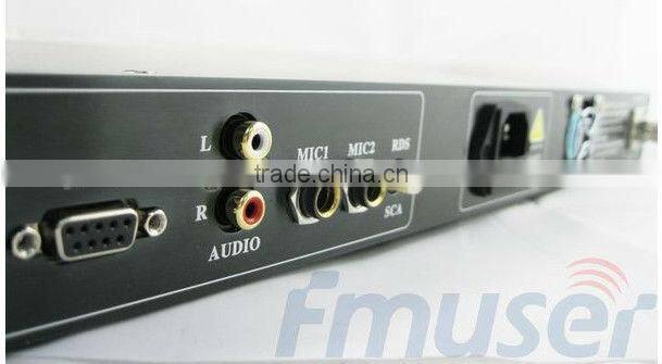 Fmuser 30W 1U Professional FM Exciter Broadcast Transmitter wireless Receiver fm radio low price portable and 1/4 wave GP antenn