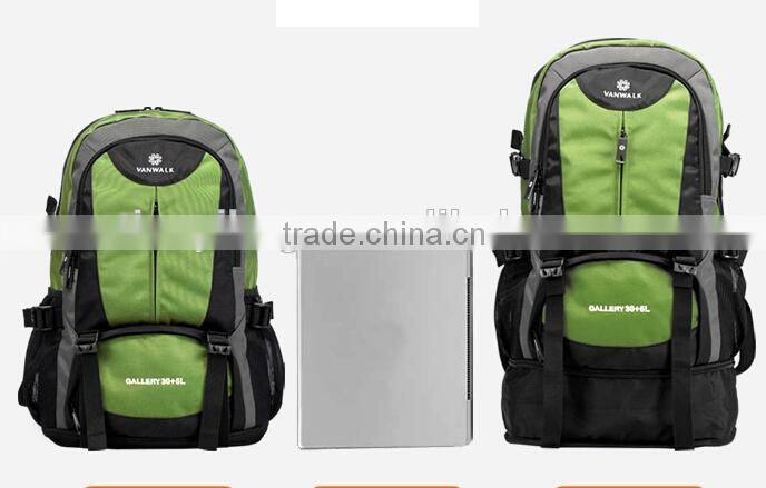 Expandable zipper bottom multifunctional backpack