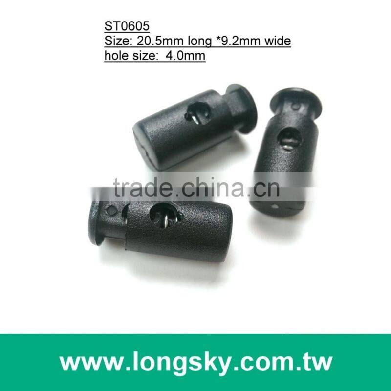 (#ST0602) 1 hole plastic cord stopper toggles for jackets