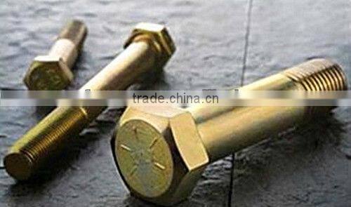 Yellow Zinc Plated Hex bolt