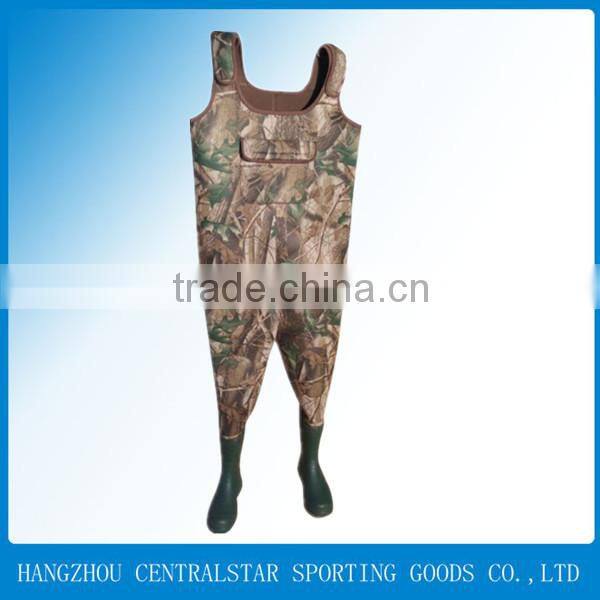 Camo neoprene 100% waterproof fishing wader