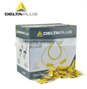 Deltaplus individually plastic bag of 2 with plastic cord foaming ear plugs