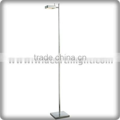 UL CUL Listed Painted Sliver Metal Small LED Hotel Floor Stand Lamps Light Fixture For Indoor Room F80427