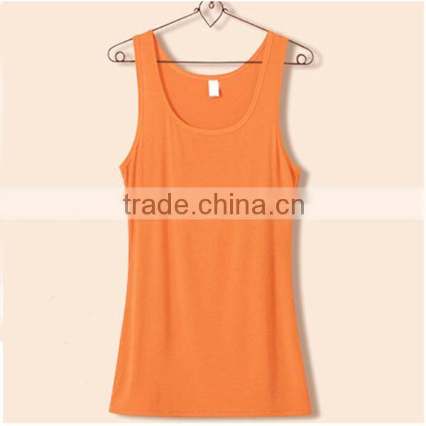Wholesale cloth, bodybuilding tank tops for girls , custom fit 100 cotton tank top for women (lyt0300088)