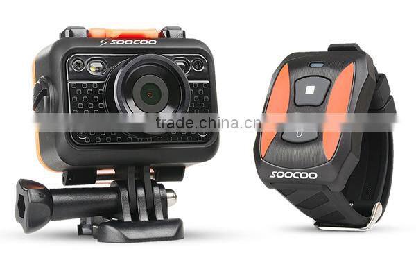 100% Original SOOCOO S60 170 degree wide lens 1080P wifi camera with remote control function