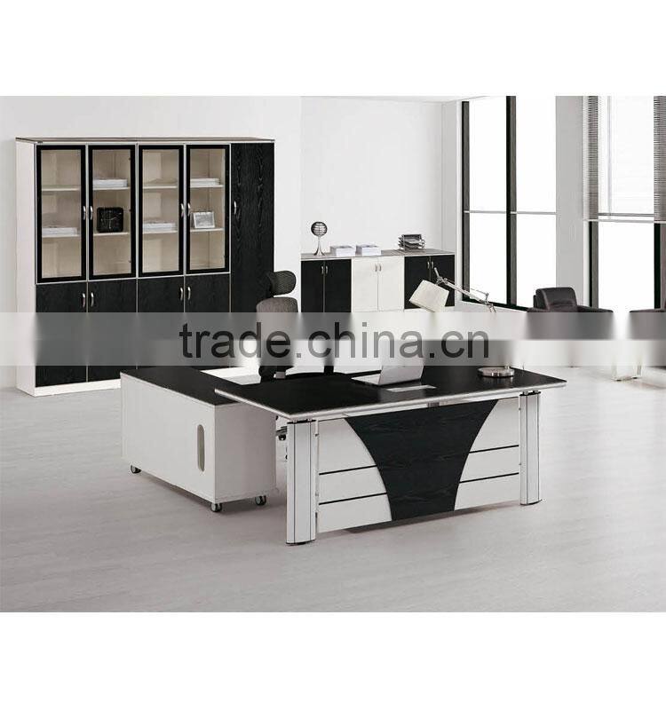 Fashion Melamine Metal Frame Office Desk Office Furniture