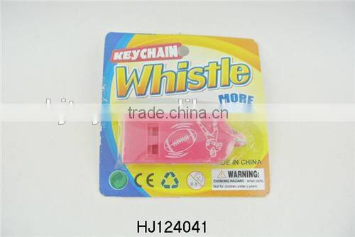 Cheap Price Plastic Keychains Whistle Toys, Toys Whistle Key Rings HJ124041