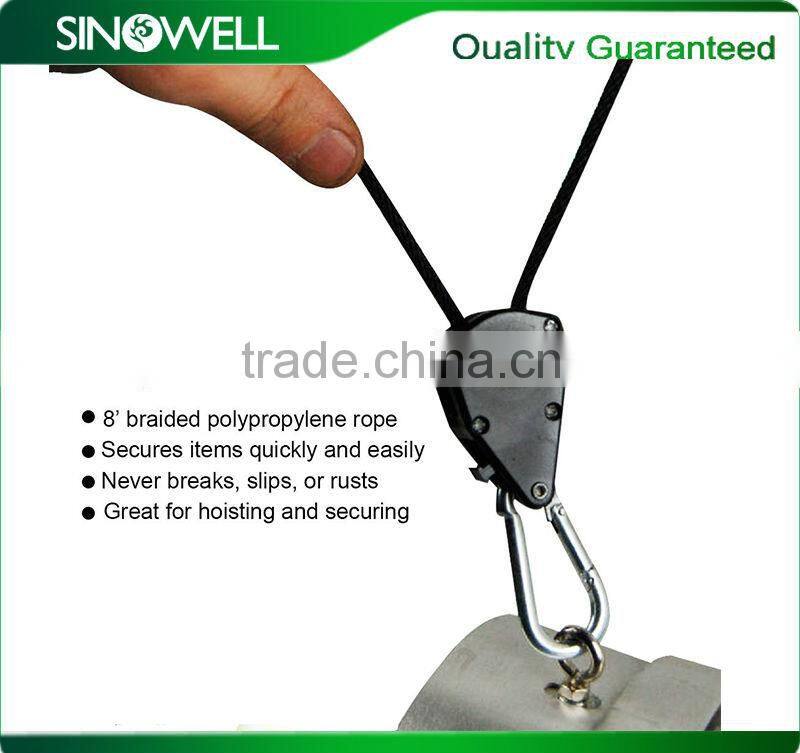 Heavy duty reflector hanger yoyo, rope ratchet yoyo plastic wheel, air cooled reflector ratchet