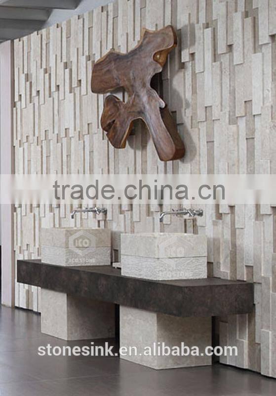 Competitive price stone bathroom standing basins