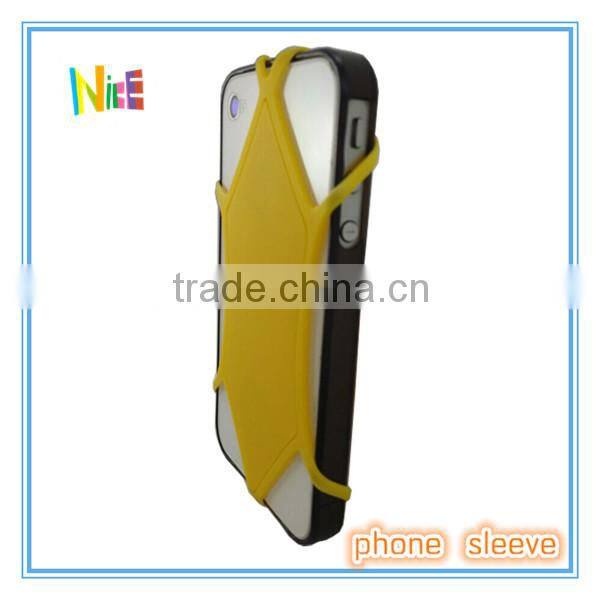 yellow jacket shape silicone Cell phone Non-slip mats