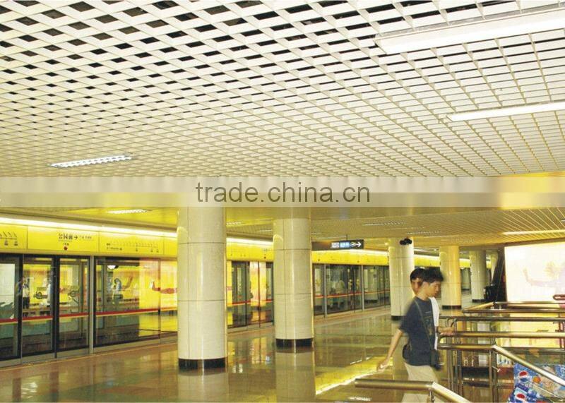 Weather Resistance Aluminum / Metal Open Grid Suspended Ceiling for Shopping Hall