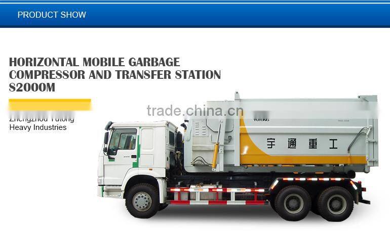 Horizontal Mobile Garbage Compressor and Transfer Station