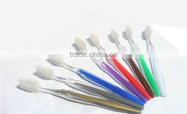 travel use healthful transparent hotel toothbrush transparent toothbrush