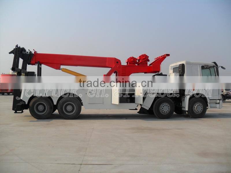 SINO 8X4 heavy wrecker truck,heavy hydraulic duty road wrecker towing truck for sale