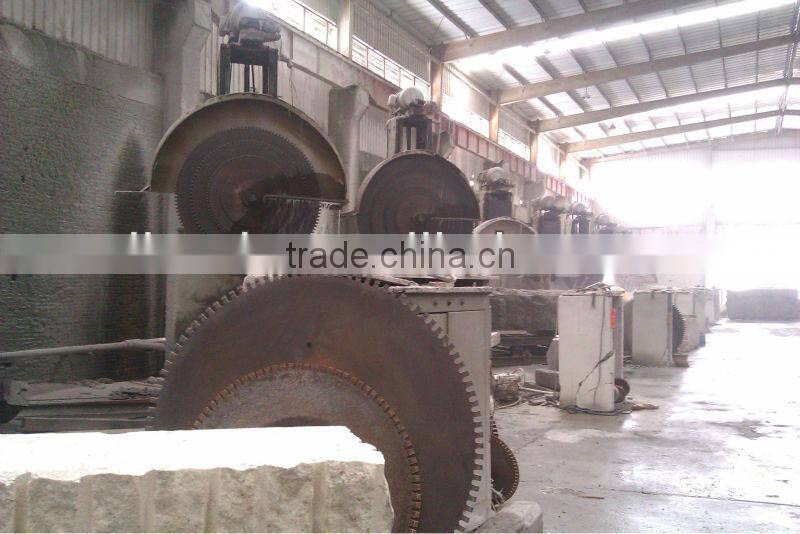Single arm high efficiency multi-blade stone cutting machine