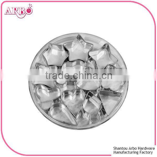 different shapes stainless steel cookie cutter