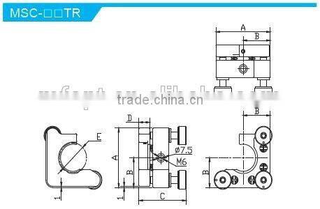 MSC-08TL Height of Center Height 25.4mm/High Precision Kinematic C type Mounts with 3 adjusters/Kinematic Mount