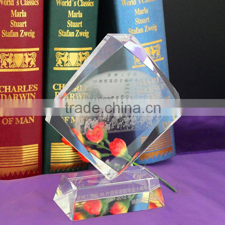 3d crystal bling photo frames photo crystal cube