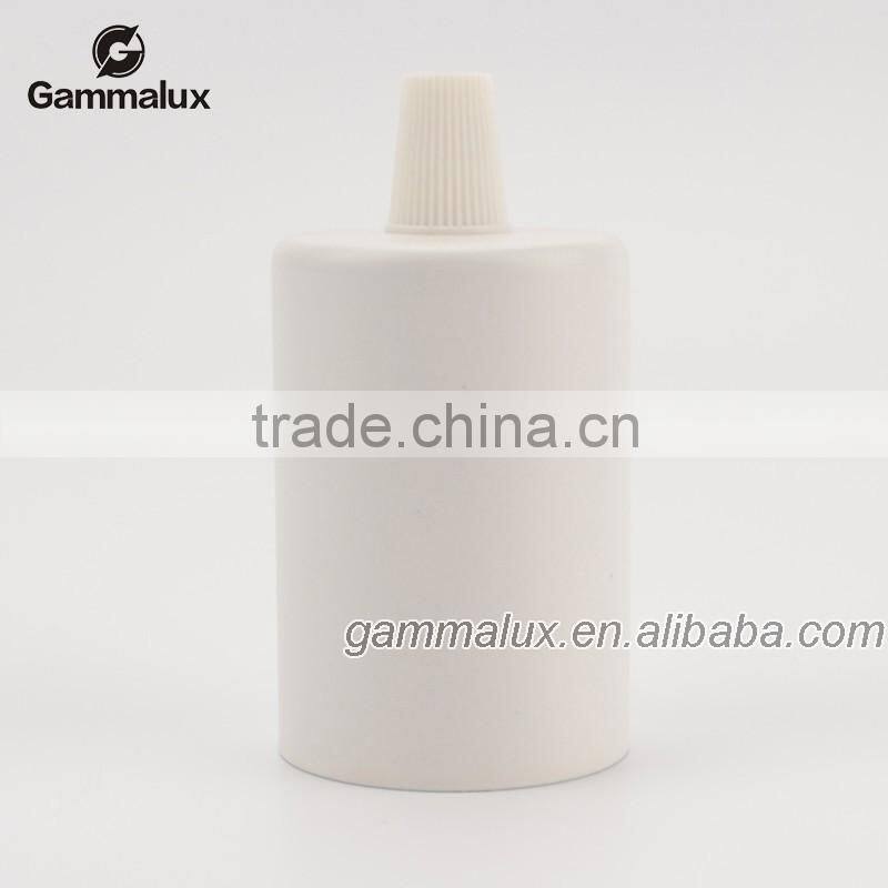 Spray Painting White Ceiling Rose / Braided Iron Lamp Holder Pendant Light Fitting Kit