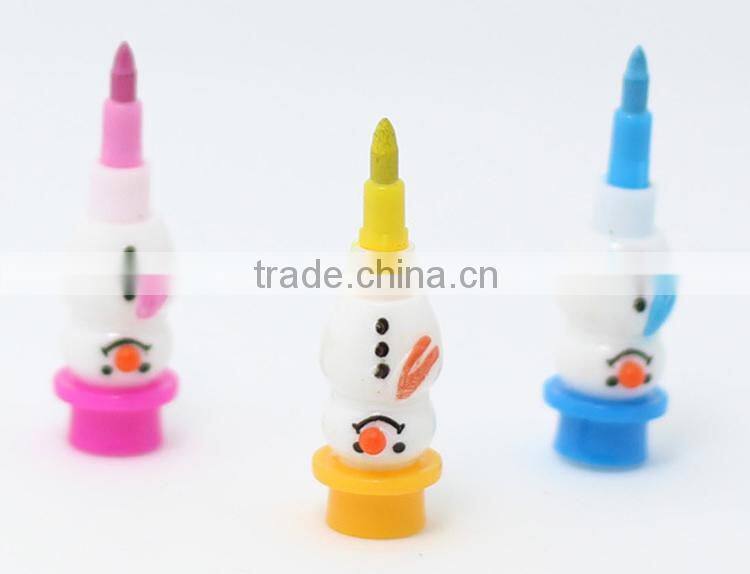 Christmas Snowman 5pcs stackable coloring pencil