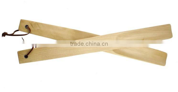Long wooden shoe horn