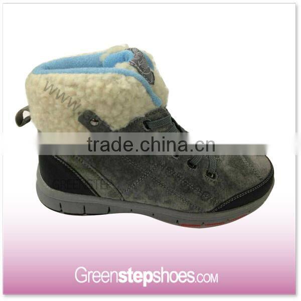 white high top kids winter boots