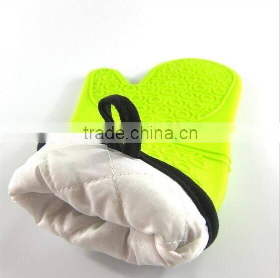 Hot seeling Easy Wash Heat Thick Resistant Silicone Glove/ Cooking Baking BBQ Oven Pot Holder Mitt Kitchen Tools