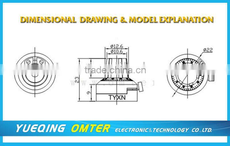 PART NO.: 6004 adjustable knob