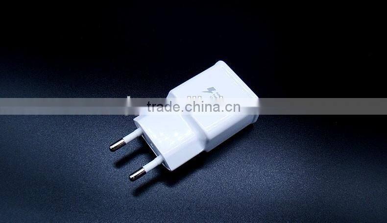 EU USB travel wall power adapter single port dual port charger 5V 2A for Samsung for moblie phone