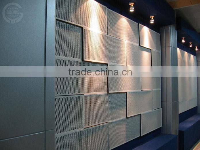 Aluminum perforated acoustic ceiling board for highway