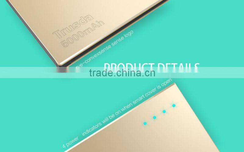 Ultra thin polymer 5000mAh portable mobile power bank