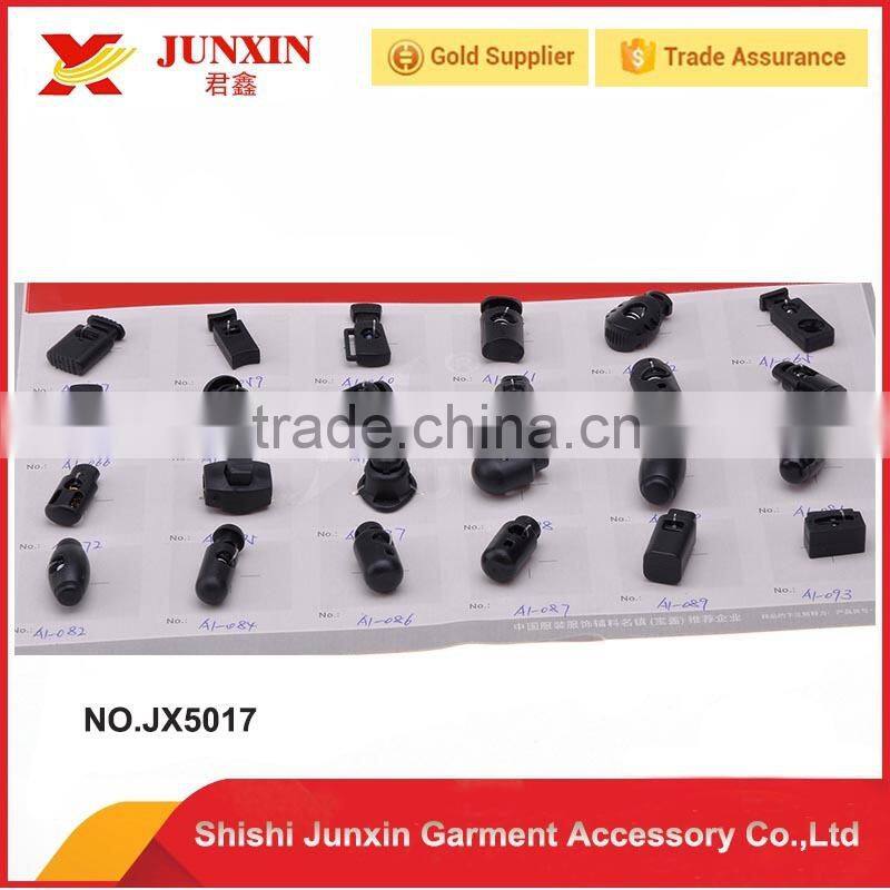 Quick release plastic stopper and cord lock