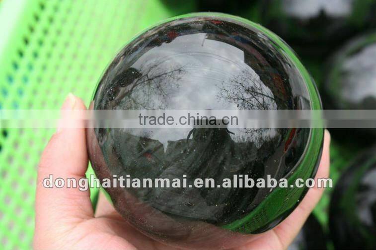 Wholesale Hot sale Rare Natural Black Clear Quartz Sphere obsidian Crystal Ball