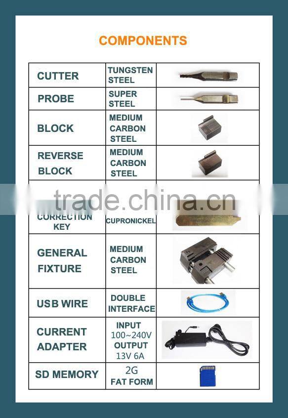universal key cutting machine Automatic X6 key cutting machine
