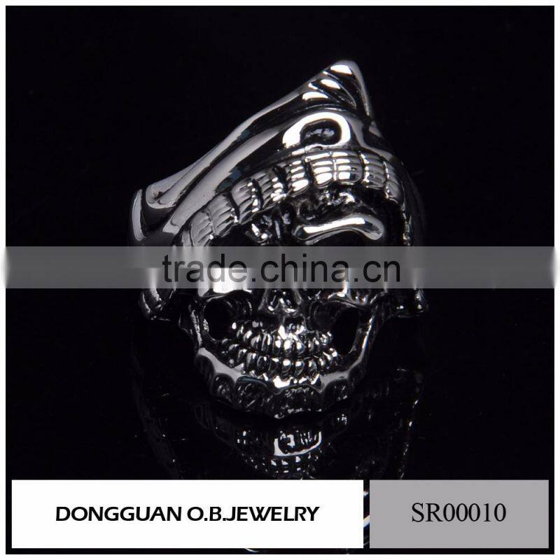 Fashionable Jewelry Men's Ring With White Gold Color /Stainless Steel Ring Designs