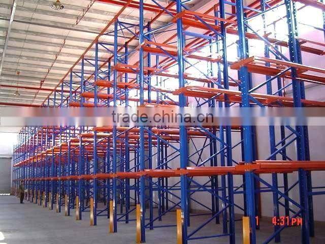 Warehouse storage drive-in rack