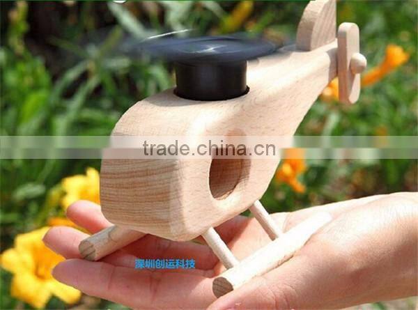 solar power china kids wood toy model airplane