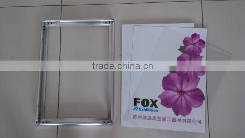 21mm shiny silver A3 snap frame