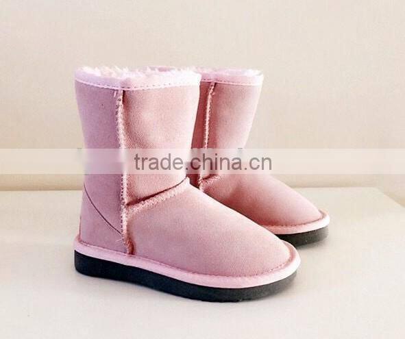 kids fancy boots pink ankle boot cemented winter warm boots