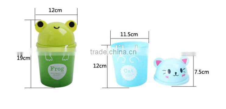 new design destop trash can /stationary storge bucket /Table Top Acrylic/plastic