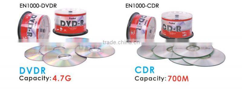 Popular 700MB Three-Colour Printing CD/DVD -Rom Disk