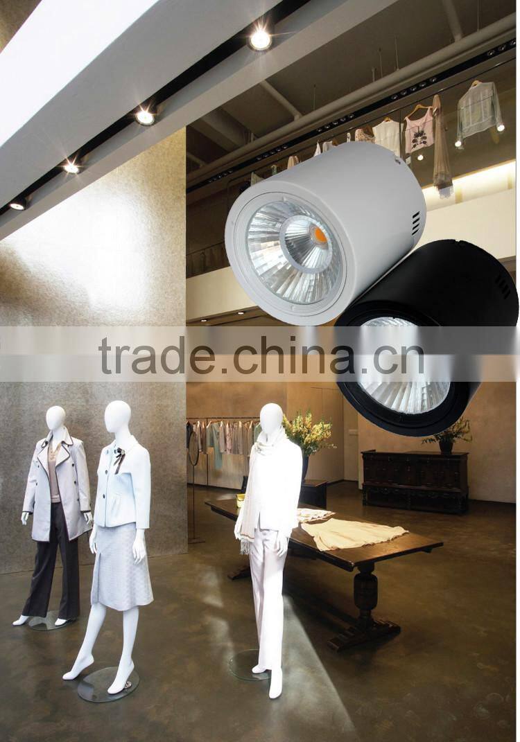 housing white surface mounted COB led downlight 25w